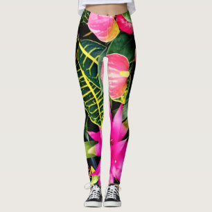 Leggings Plantes tropicaux