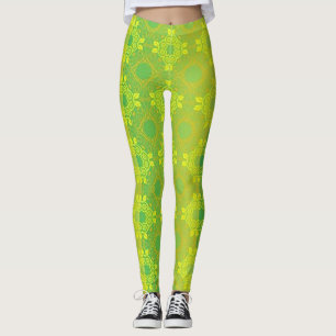 Leggings Plantes verts