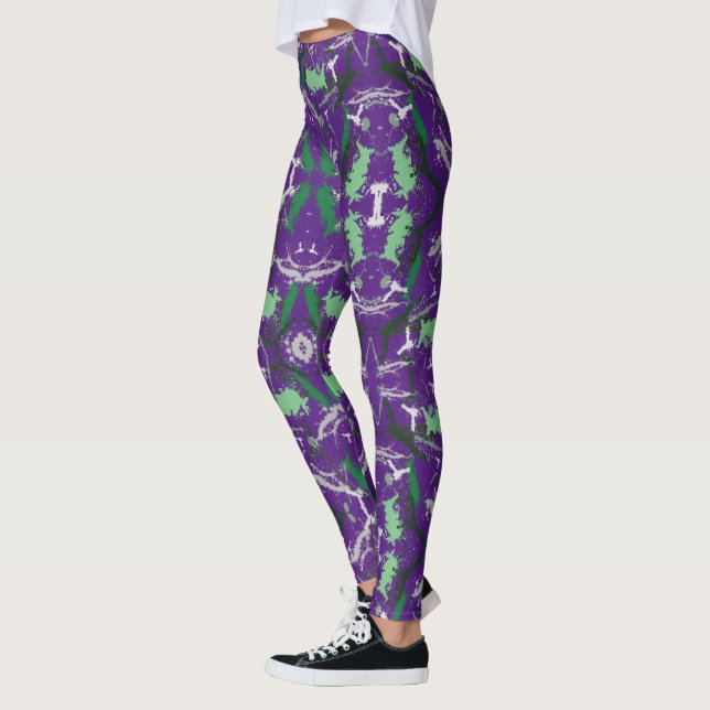 Leggings Plaque de peinture Abstraite (Gauche)