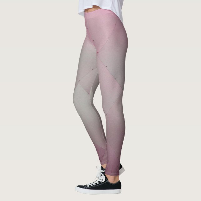 Leggings Plaques en aluminium métallique cool Gris à rose (Gauche)