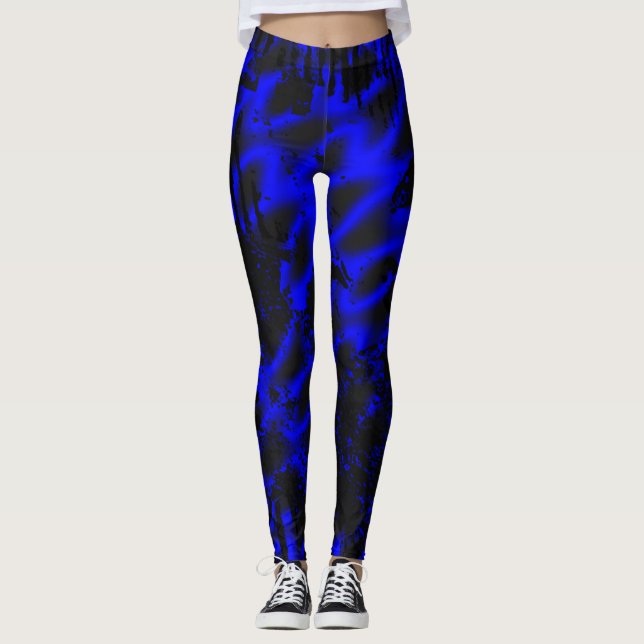 Leggings Plasma bleu (Devant)