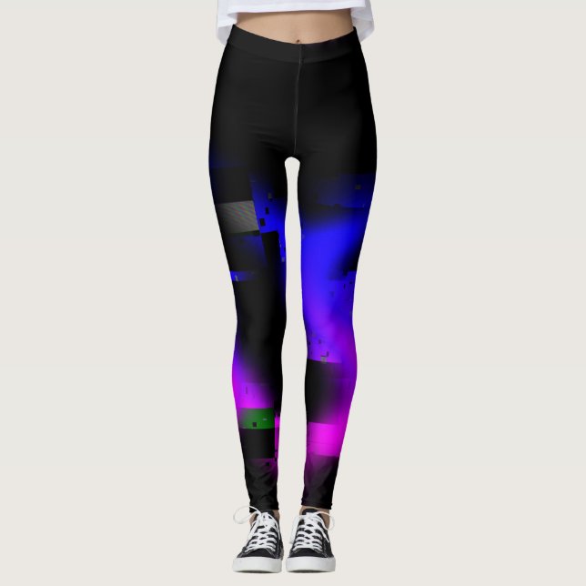 Leggings Plasma noir brillant (Devant)