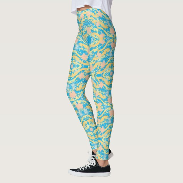 Leggings Plat de peinture Sky Sunset (Gauche)
