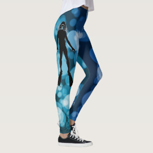 Leggings Plongeur autonome de Madame dans des guêtres de