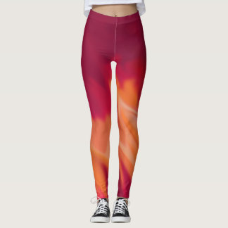 Leggings Plum et agrumes orange Abstrait