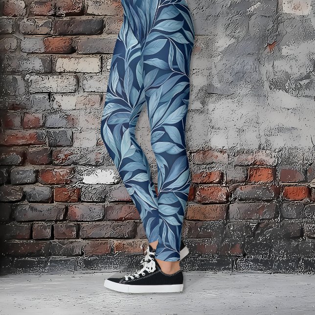 Leggings Plumes bleues (Créateur téléchargé)