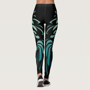 Leggings Plumes d'ange colorées   