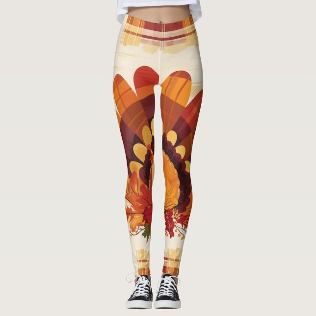 Leggings Plumes d'Automne (Devant)