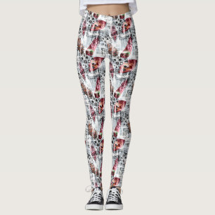 Leggings Plumes, ethniques.