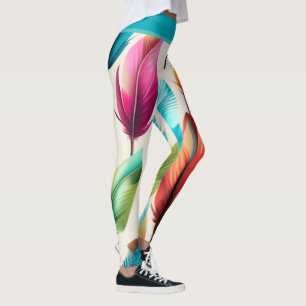 Leggings Plumes tape-à-l'œil