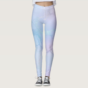 Leggings Plutôt Shimmery Pastel Lavender bleu rose