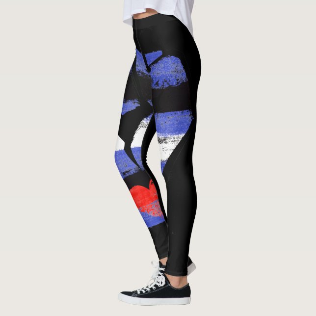 Leggings Poing Fierté en cuir (Gauche)