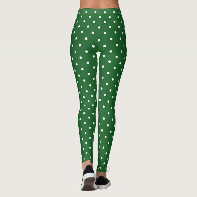 Leggings Point Polka Green WS (Dos)