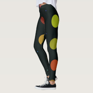 Leggings Point Polka multi-neutre et noir