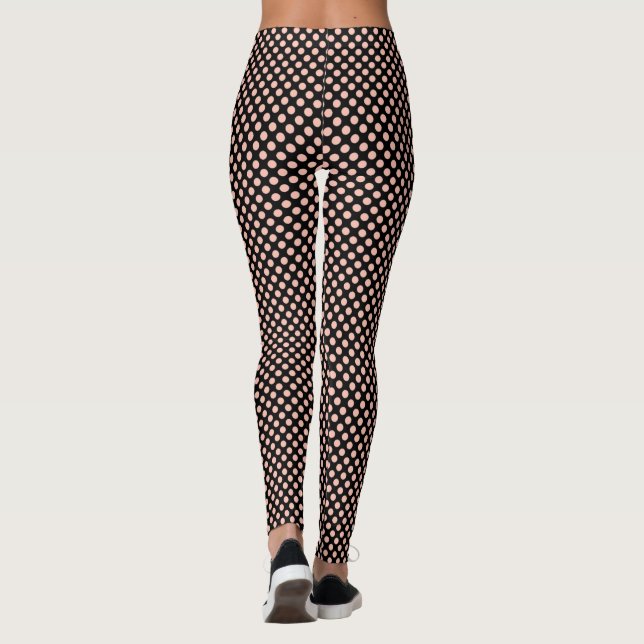 Leggings Points roses (Dos)
