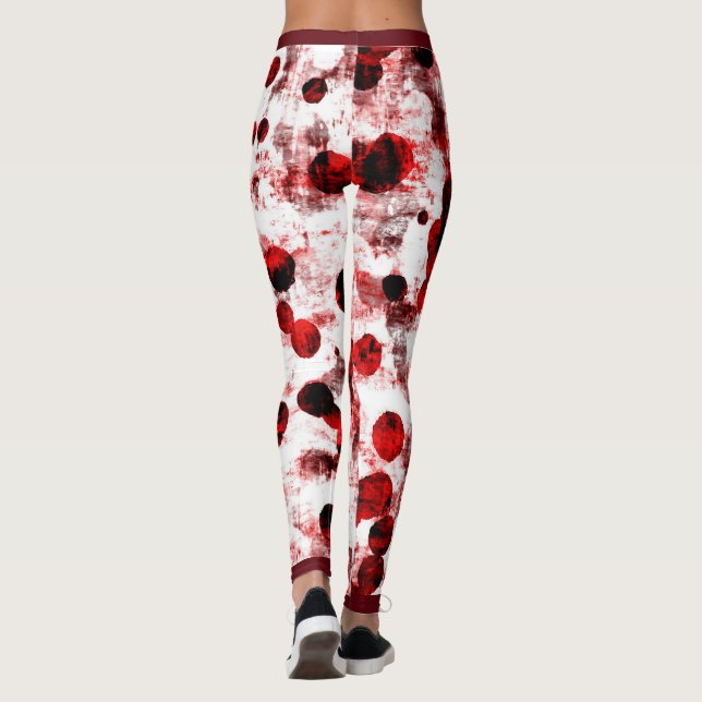 Leggings Points rouges souillés (Dos)
