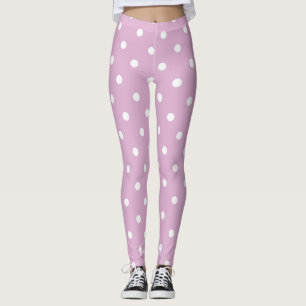 Leggings Pois Angora Pink