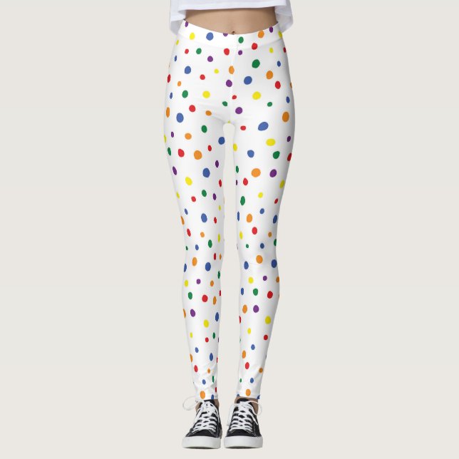 Leggings Pois arc-en-ciel (Devant)