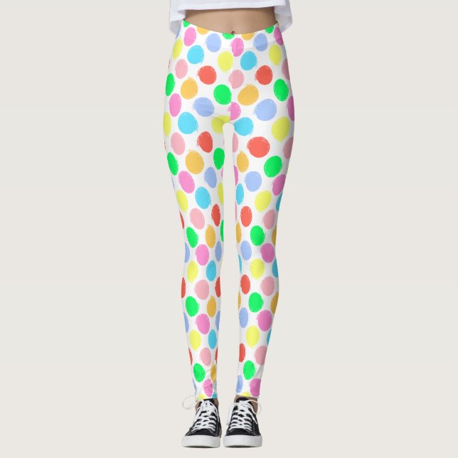 Leggings Pois coloré (Devant)