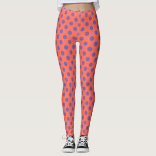 Leggings Pois de coraux violets et vivants
