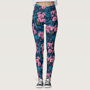Leggings Pois doux et bourdons, rose et bleu