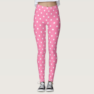 Leggings Pois roses