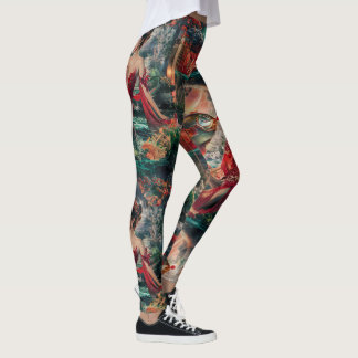 Leggings Poisson argent