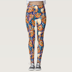 Leggings Poisson clown Dessin animé mignon Famille Sous l'e