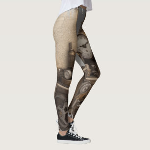 Leggings Poitrine au trésor avec engrenages