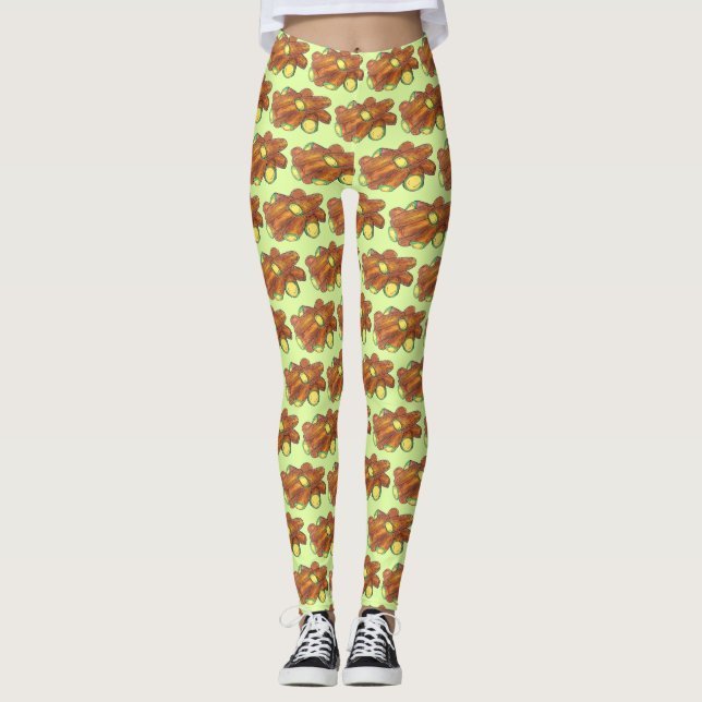 Leggings Poivron de Jalapeño frit vert Jalapeno chaud poivr (Devant)
