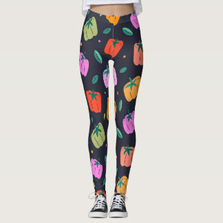 Leggings Poivrons Bell Légumes tirés à la main