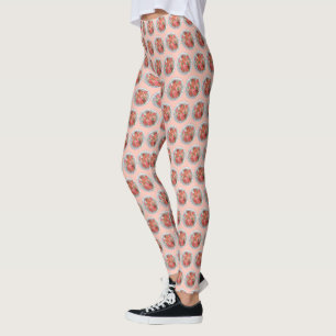 Leggings Poké Hawaïen Nourriture Poisson cru Poisson Ahi Th