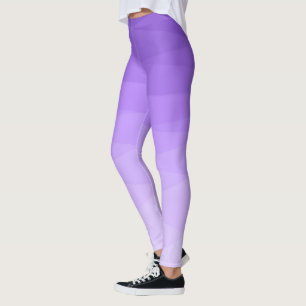 Leggings Polygonal pourpre dégradé