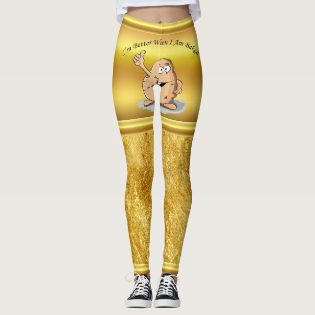 Leggings pomme de terre de personnage de dessin animé avec (Devant)