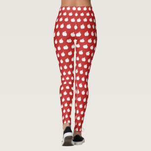 Leggings Pomme rouge motif sur mesure yoga et entraînement