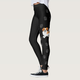 Leggings Pont rouge Espagnol Tibétain Espagnol mignon Chien