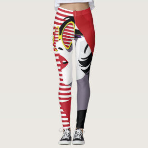 Leggings Pop Art Fashion Femme Vintage