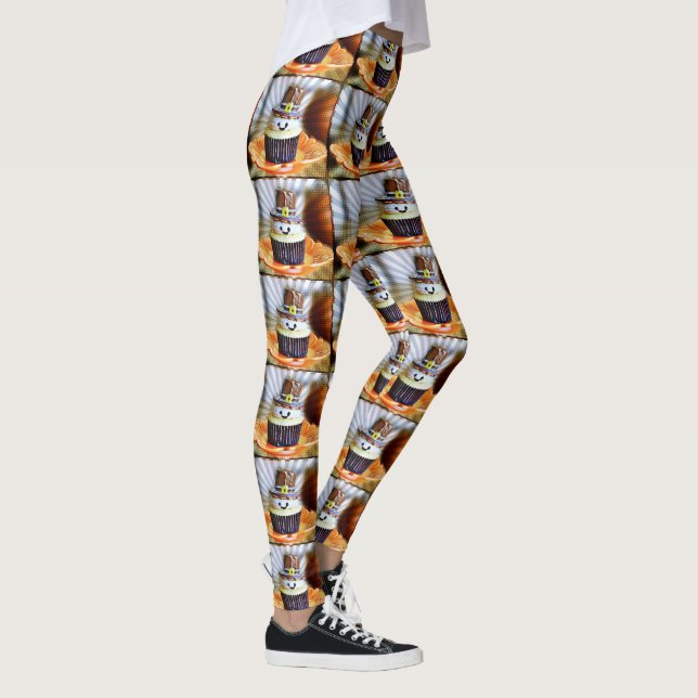 Leggings Pop Art Pilgrim Cupcakes (Droite)