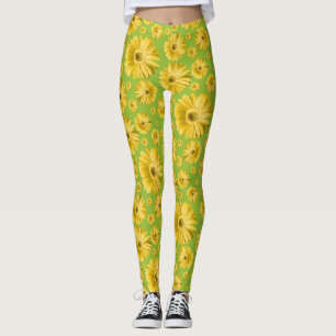 Leggings Pop Daisy Jaune
