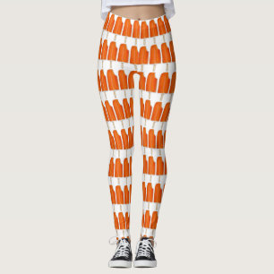 Leggings Popsicle Crème Orange Crème glacée Popsicle Print