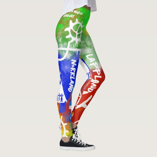 Leggings Populära samiska mönster (Droite)
