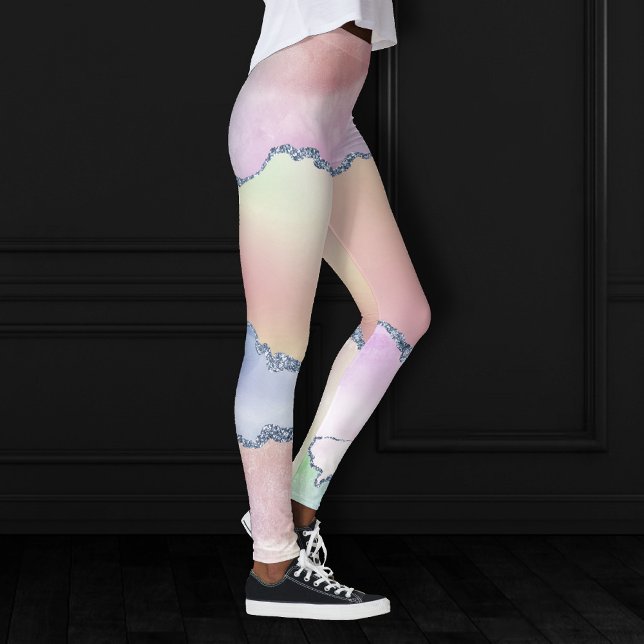 Leggings Porte de pêche | Pretty Soft Pastel Aquarelle Ombr (Créateur téléchargé)