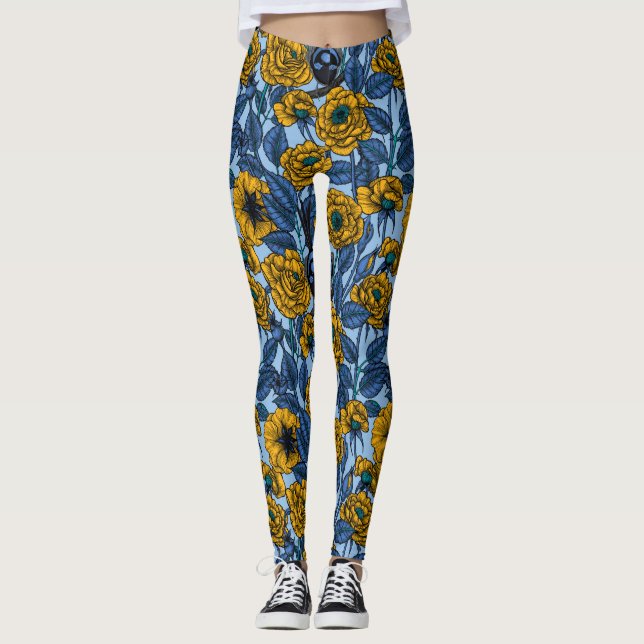 Leggings Porté en rose (Devant)