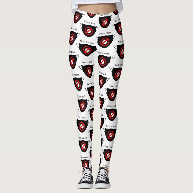 Leggings Portez un tonnerre en masque (Devant)