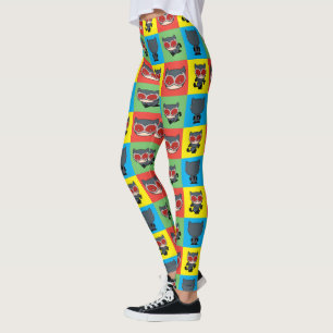 Leggings Poses de caractères Chibi Catwoman