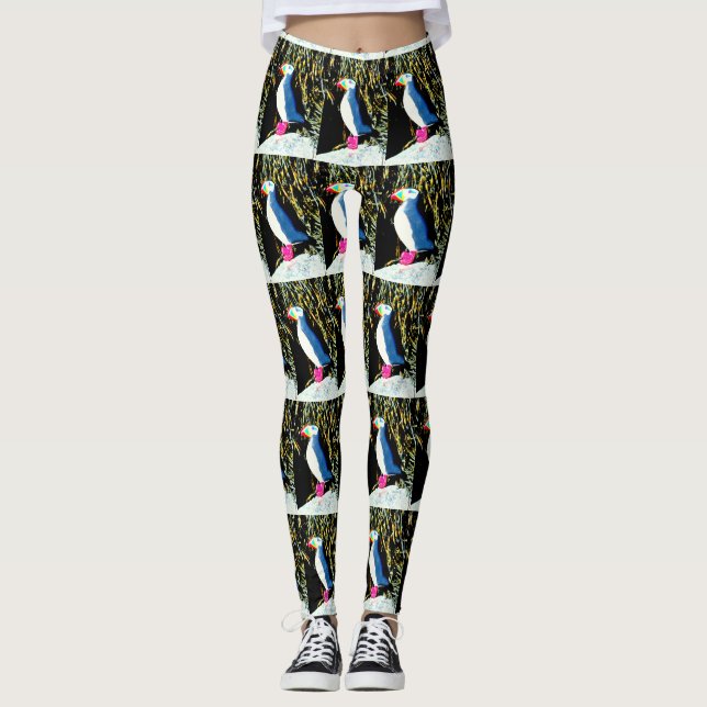 Leggings position de macareux atlantiques (Devant)