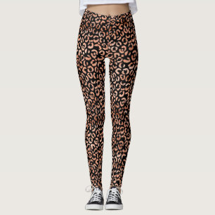 Leggings Poster de animal Monogram Chic Leopard
