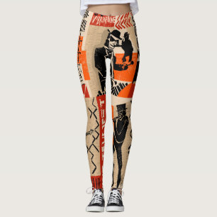 Leggings Poster vintage Cool du Jazz Band