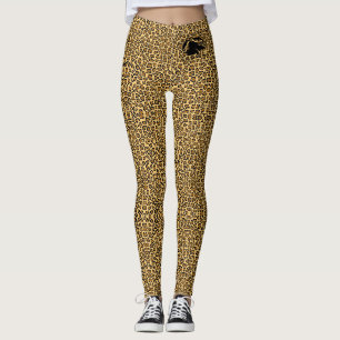 Leggings posters de animaux avec logo B&BE noir