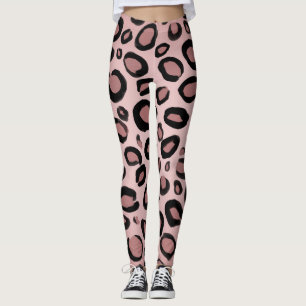 Leggings Pots Empreintes de léopard de guépards peints en r